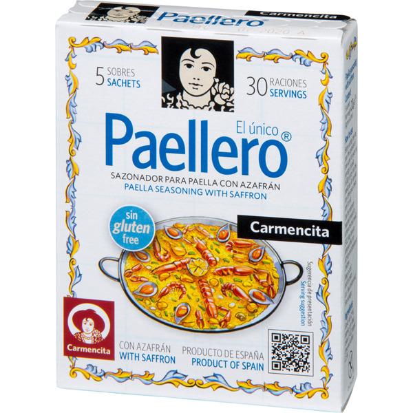 Gewürze / Aromen für klassische Paella. Marke Carmencita. 20g Packung.