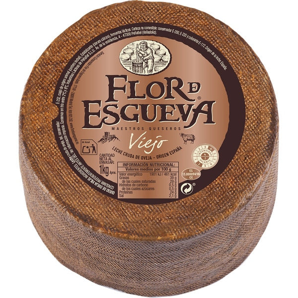 geräucherter Schafskäse FLOR DE ESGUEVA 3,4 Kg.